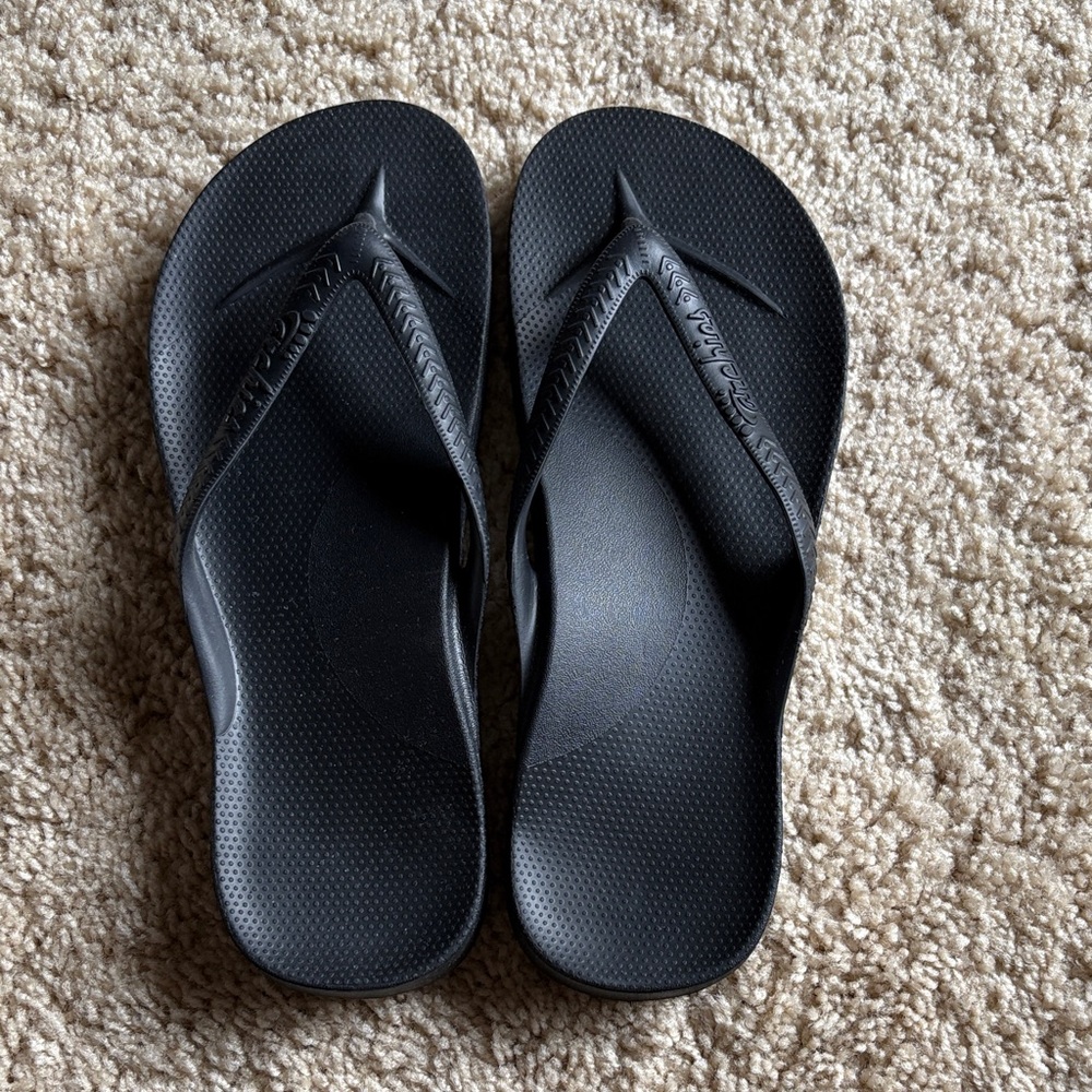 Archies Black Flip Flops